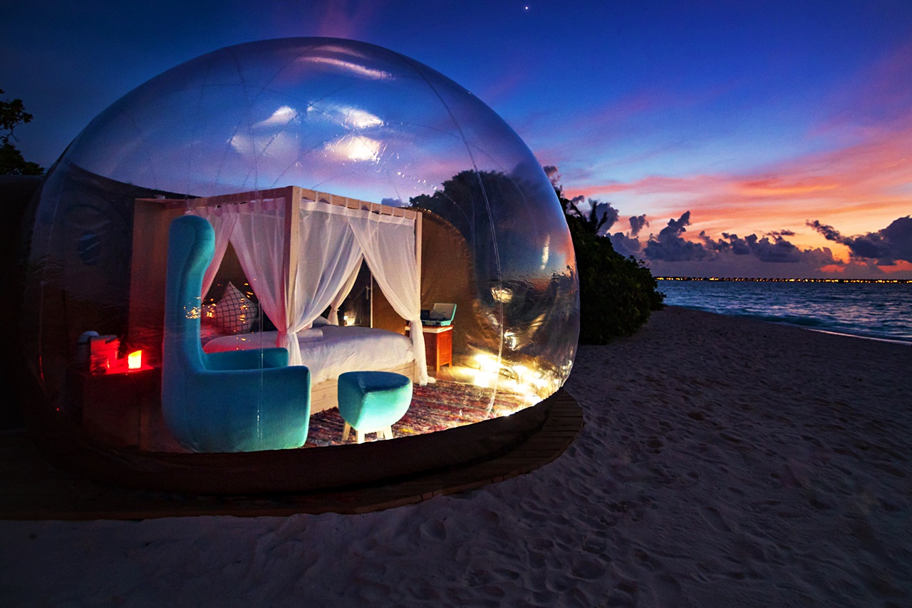 glamping bubble tent