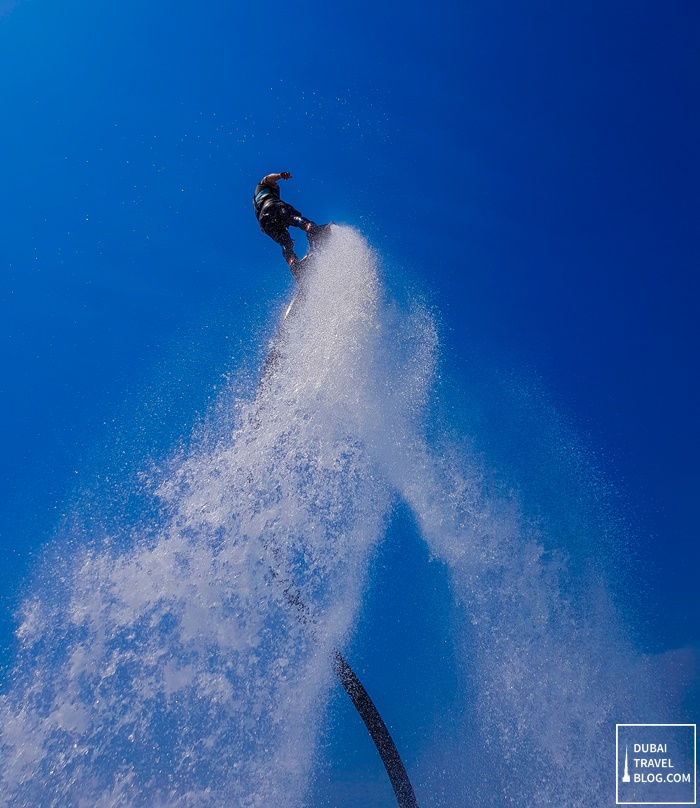 flyboarding in dubai beach