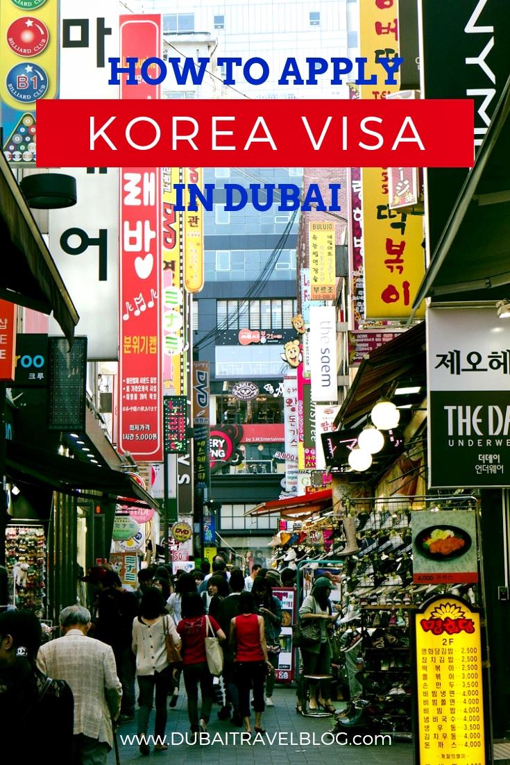 how to apply korea tourist visa dubai