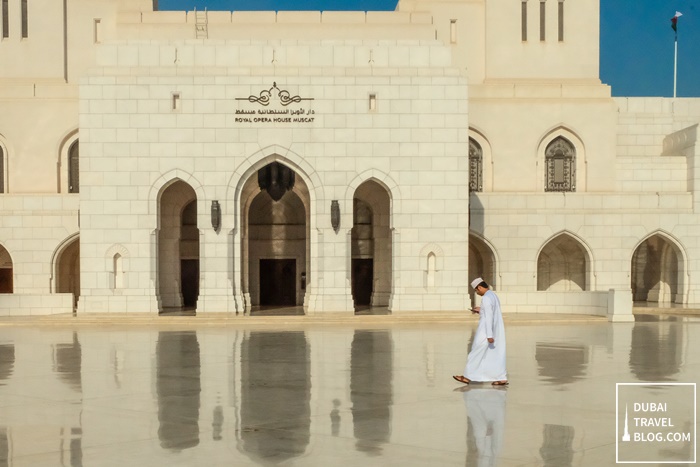 visitor in royal opera house muscat