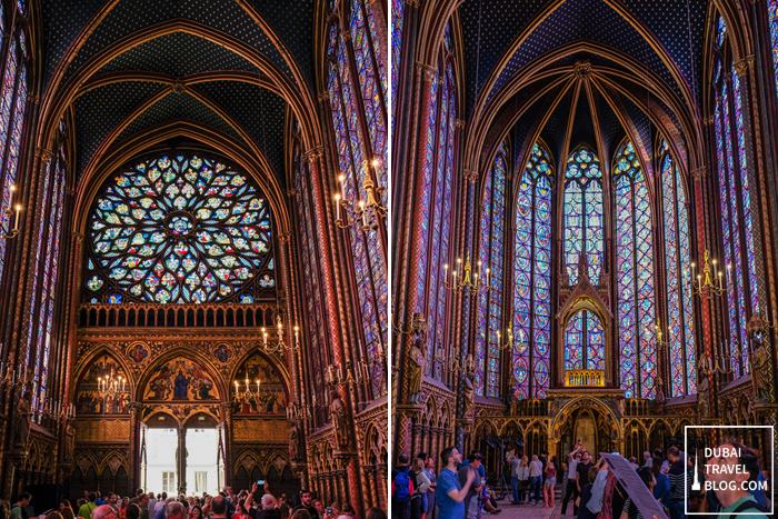 colorful sainte chapelle