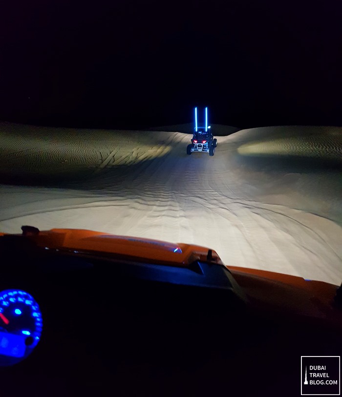 desert dune buggy night time