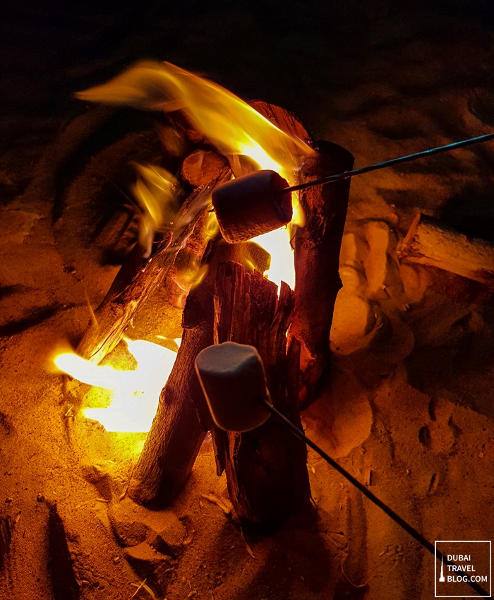 marshmallow camping dubai desert