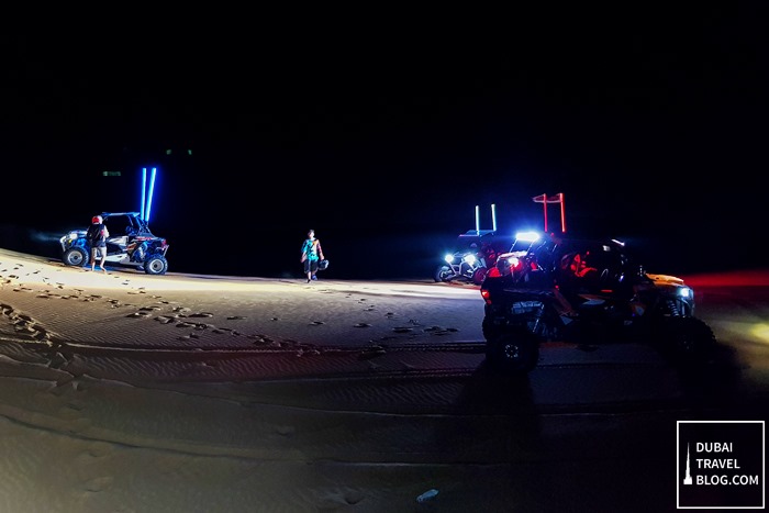 mleiha dune buggy night desert