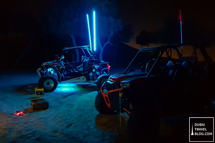 night dune desert buggy