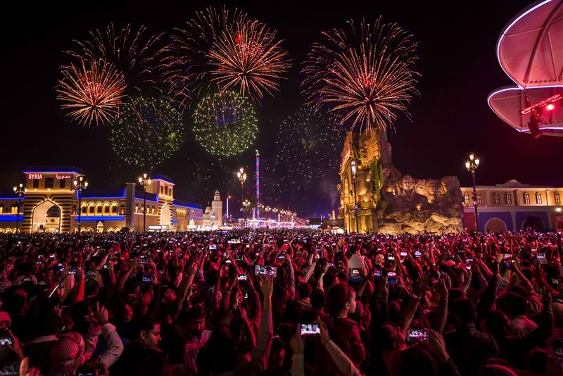 uae global village fireworks