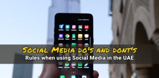 social media rules uae