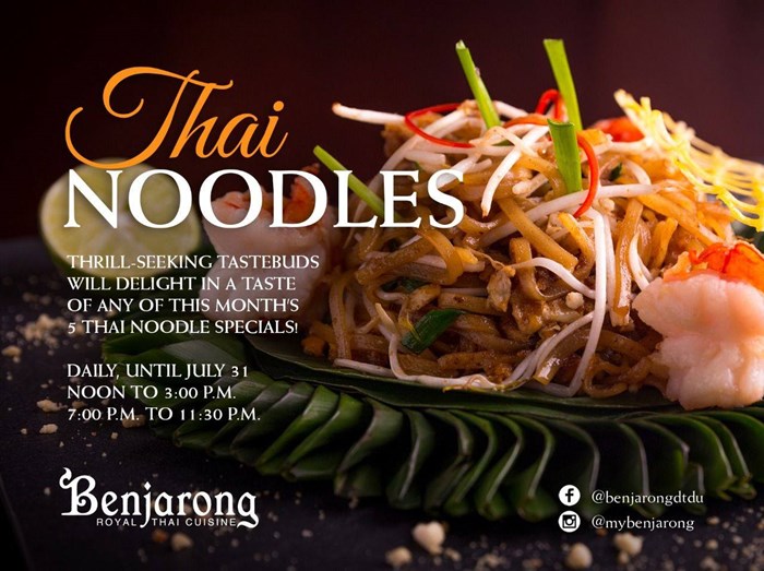 Thai Noodles Offer Dusit Thani Dubai