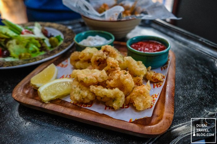 crispy calamari another bar dusit thani dubai