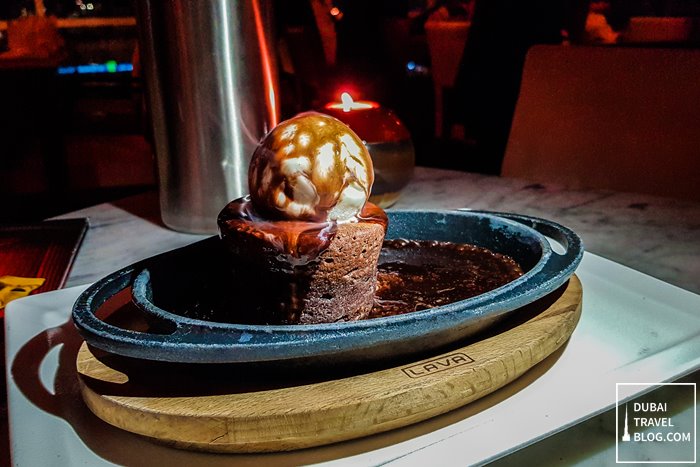 sizzling chocolate brownie teatro dubai