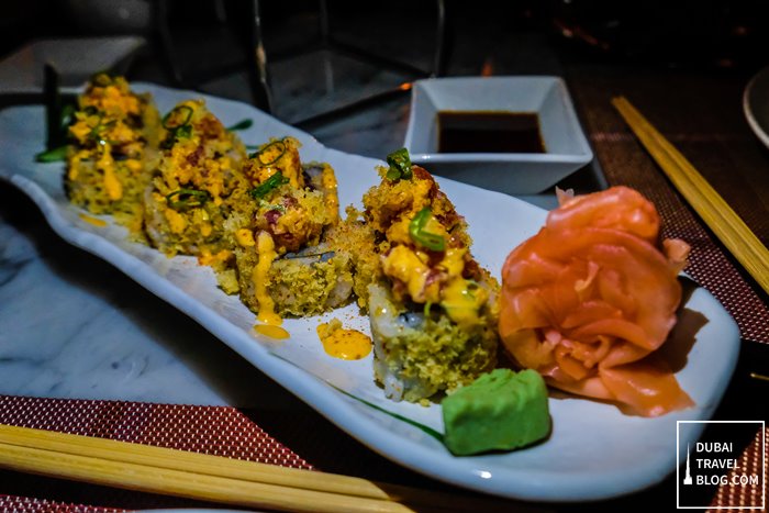 spicy tuna sushi teatro dubai