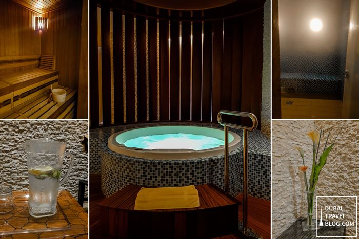 sauna and spa steam at dubai swissotel