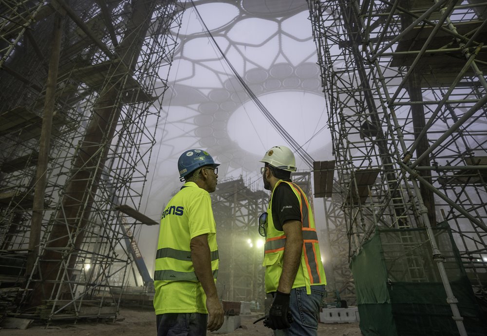 Al Wasl Dome construction