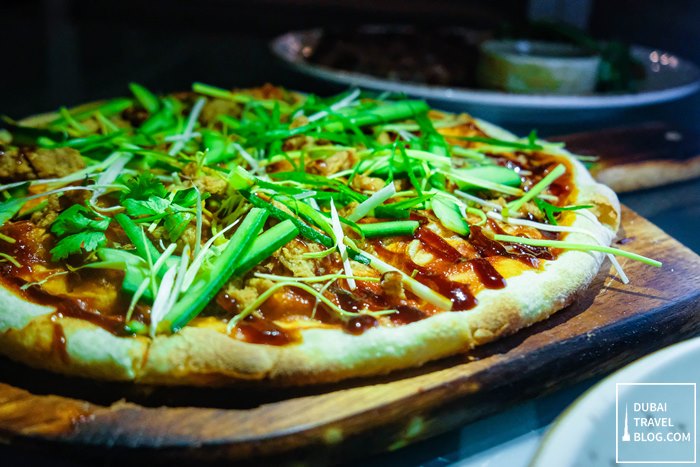 crispy duck pizza