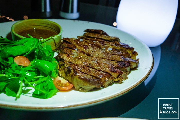 ribeye steak hi five lounge dubai