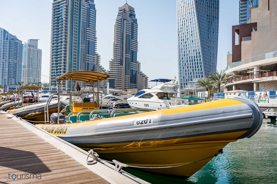 The Yellow Boats Parked