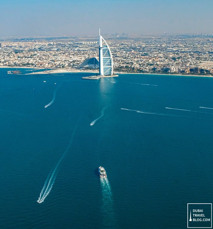 dubai aerial view from gyrocopter