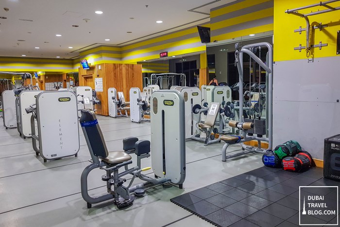 gym at amwaj rotana dubai