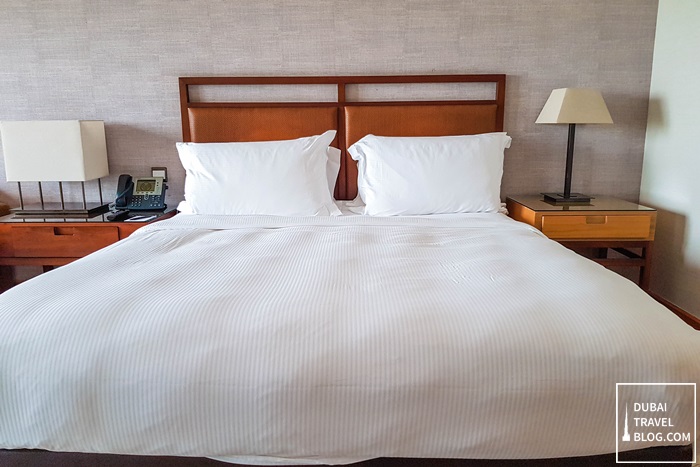 king size bed at amwaj rotana