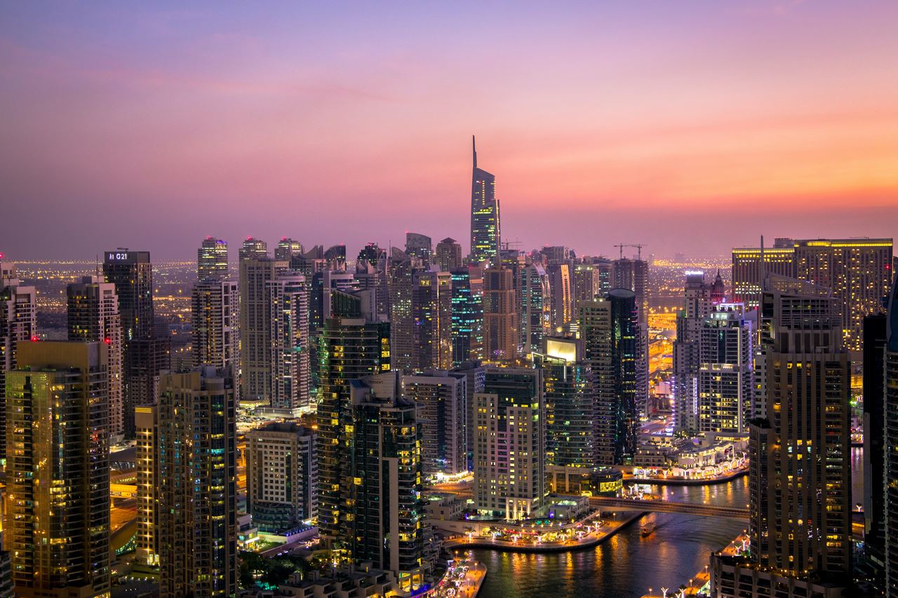 Dubai city skyline