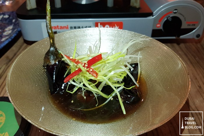 Deep fried eggplant with dashi kimura ya dubai