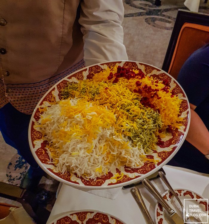 Persian restaurant rice shabestan