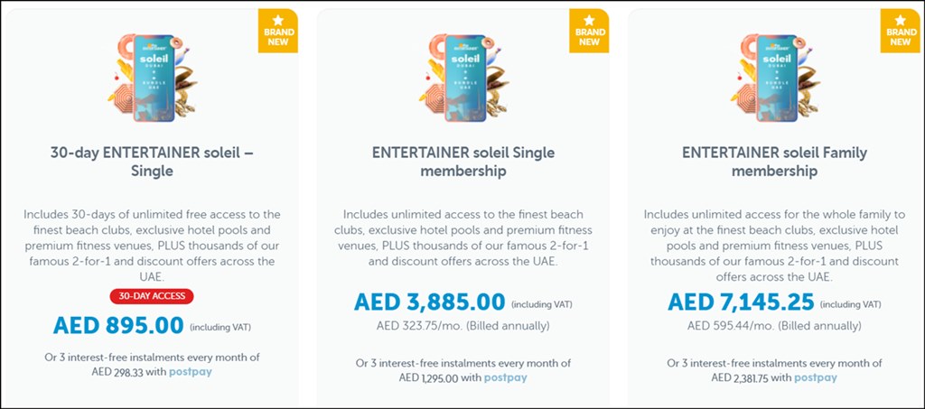 the entertainer soleil membership app