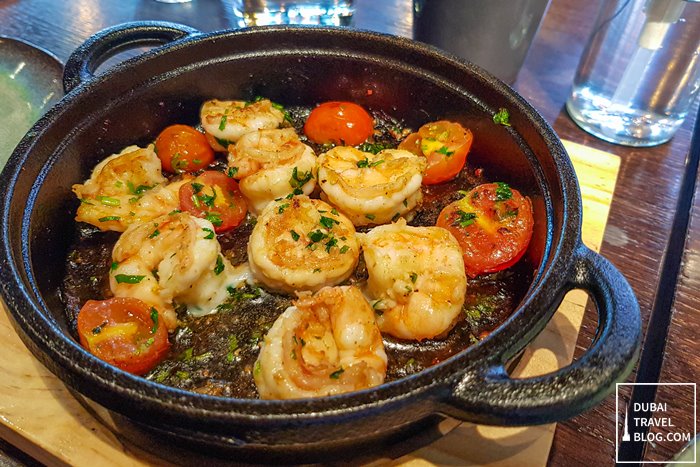 sizzling prawns Andes