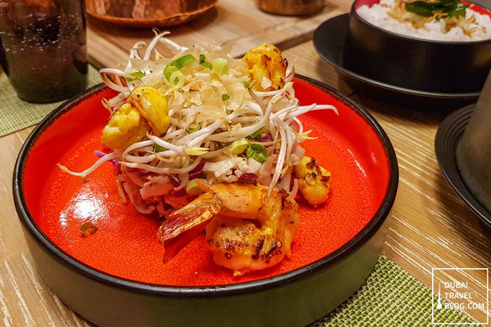 chinese salad prawns world of curries deira