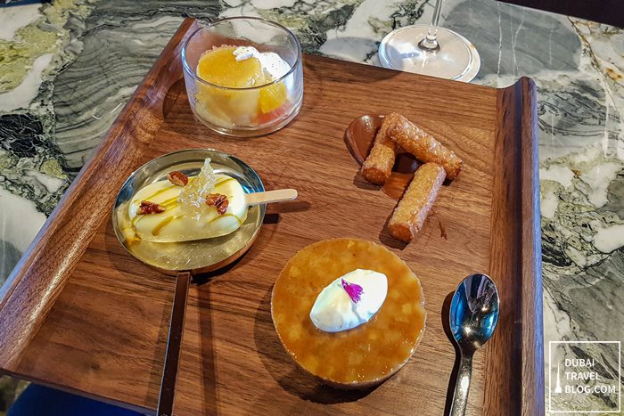 desserts at 23 rooftop bar dubai