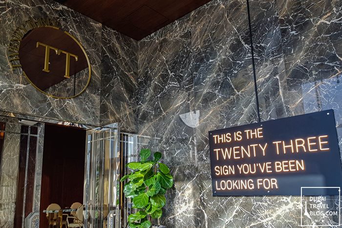 twenty three bar entrance