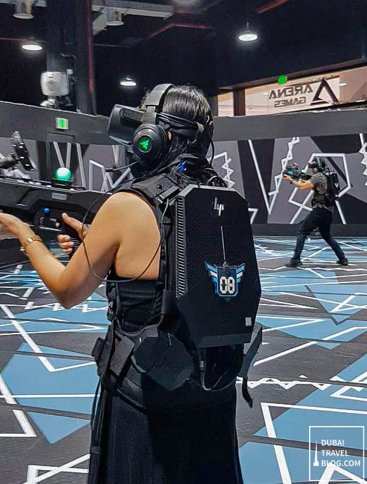 arena games virtual reality game center in dubai