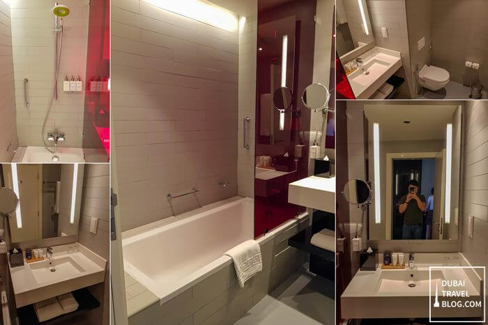 park inn by radisson dubai motor city bathroom