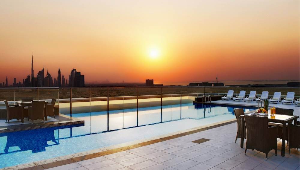 Sunset pool at Park Regis Kris Kin Hotel