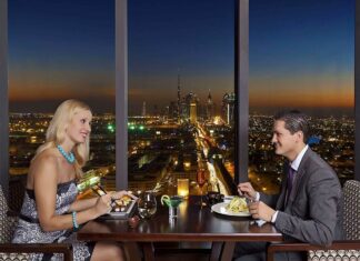 The view when dining at Kris