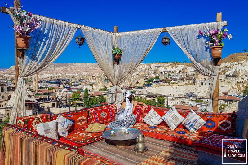 terrasse antique suites cappadoce grotte hôtel turquie