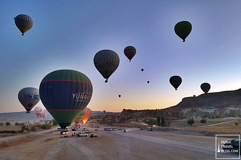 hot air balloon in cappadocia turkey