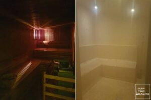 male sauna steam room shine spa mall of the emirates