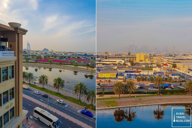 view of dubai from besh turkish kitchen sheraton moe