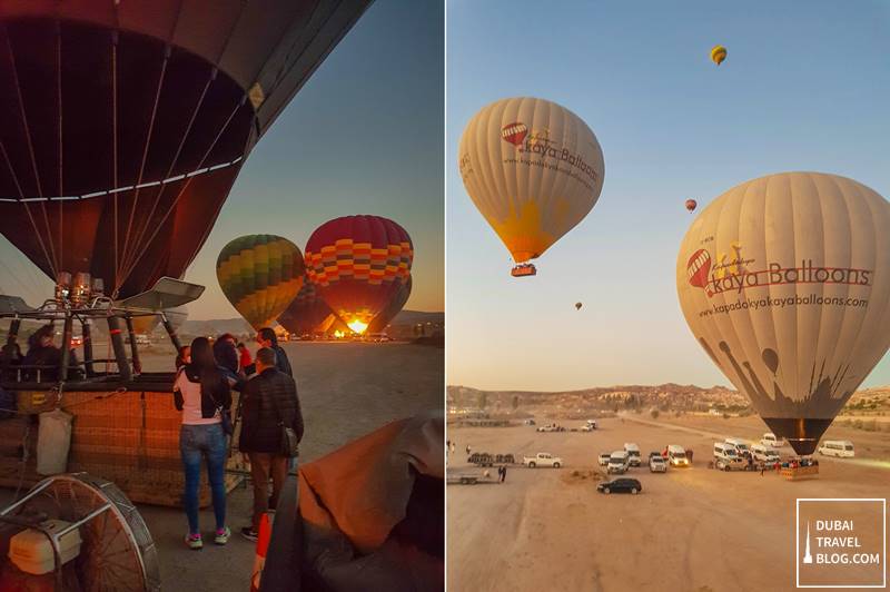 dubai to cappadocia hot air balloon