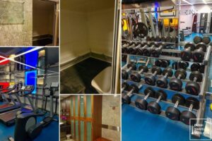 gym and male locker steam room radisson blu dubai media city