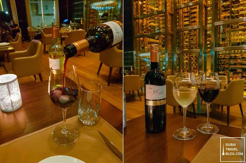 wine at certo dubai