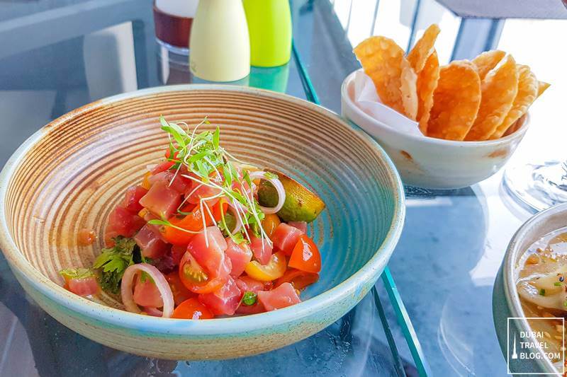 yellowtail ceviche firelake dubai