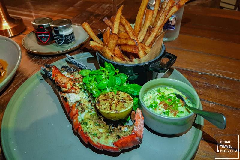 Lobster and Fries Seafood Shack Radisson Resort in RAK