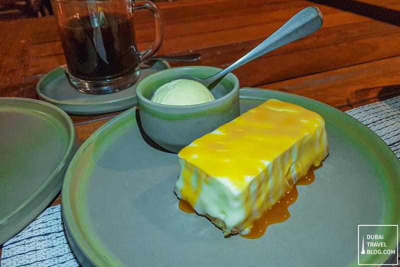 White Chocolate Cheesecake at Seafood Shack RAK