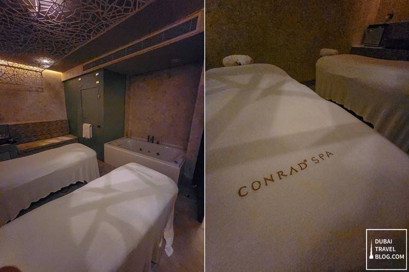 conrad spa massage bed