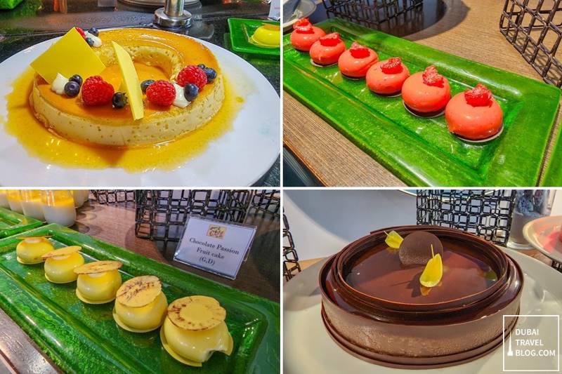 desserts at saturday marina brunch intercontinental abu dhabi