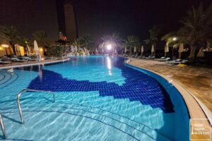 night swimming at bayshore beach club pool