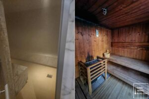 steam and sauna room in male spa intercontinental abu dhabi