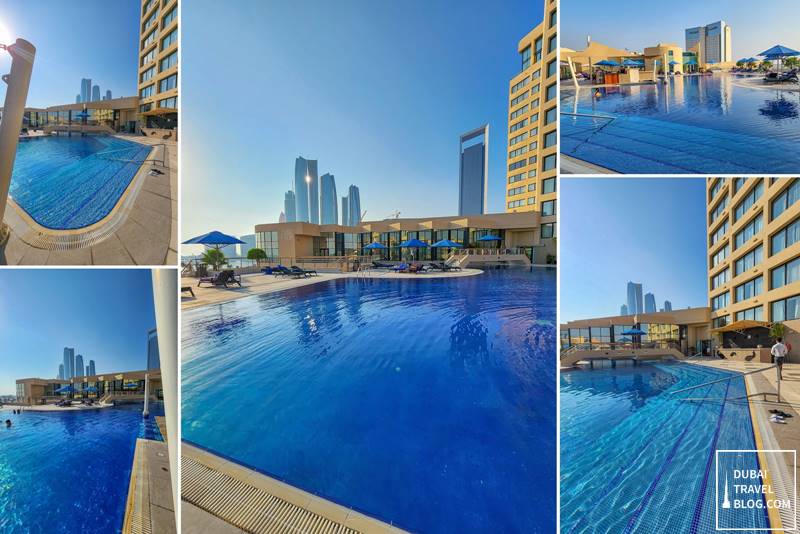 swimming pool at intercontinental abu dhabi